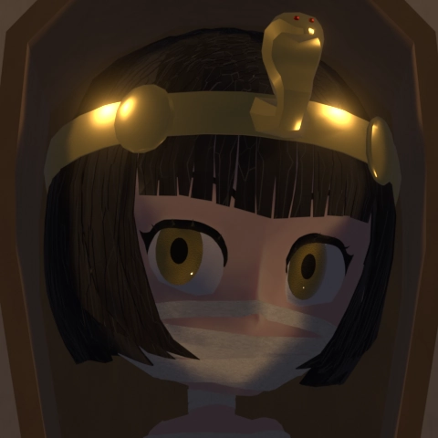 "Amélie Mummified" 3D art thumbnail